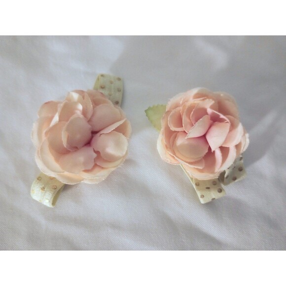 4pc TOBY Infant Girl Photo Shoot Prop Set Tulle Skirt + Flowers - Picture 6 of 9